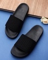 Shop Women's Black Sliders-Front