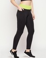 Shop Women's Black Slim Fit Activewear Tights-Design