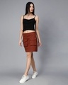 Shop Women's Black Slim Fit Camisole Short Top-Full