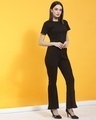 Shop Women's Black Slim Fit Co-ordinates-Design