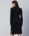 Shop Women's Black Slim Fit Dress-Full