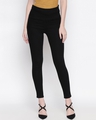 Shop Women's Black Slim Fit High Rise Jeans-Front