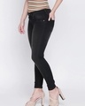 Shop Women's Black Slim Fit Jeans-Full
