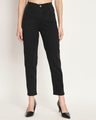 Shop Women's Black Slim Fit Jeans-Front