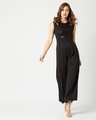 Shop Women's Black Slim Fit Jumpsuit-Full