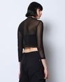 Shop Women's Black Slim Fit Short Top-Design