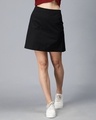 Shop Women's Black Slim Fit Skirts-Front