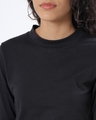 Shop Women's Black Slim Fit Snug Top