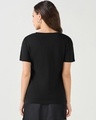 Shop Women's Black Slim Fit T-shirt-Design