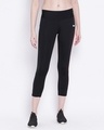 Shop Women's Black Slim Fit Tights-Front