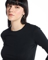 Shop Women's Black Slim Fit Top