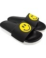 Shop Women's Black Smiley Slippers & Flip Flops-Design