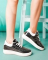 Shop Women's Black Sneakers-Front