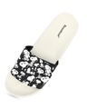 Shop Women's White Snoopy Laughs Adjustable Velcro Sliders-Design