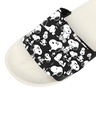 Shop Women's White Snoopy Laughs Adjustable Velcro Sliders