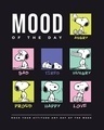 Shop Women's Black Snoopy Moods Graphic Printed Boyfriend T-shirt-Full