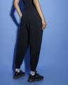 Shop Women's Black Oversized Joggers-Design