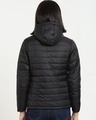 Shop Women's Black Plus Size Relaxed Fit Puffer Jacket-Full
