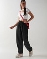 Shop Women's Black Super Loose Fit Joggers