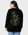 Shop Women's Black Space Bound Graphic Printed Plus Size T-shirt-Design