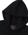 Shop Women's Black Space Typography Oversized Hoodie