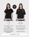 Shop Women's Black Space X Graphic Printed Oversized T-shirt-Design