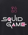 Shop Women's Black Squid game Graphic Printed Oversized T-shirt