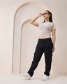 Shop Women's Black Straight Cargo Pants