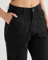Shop Women's Black Straight Cargo Pants