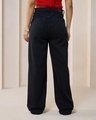Shop Women's Black Baggy Straight Fit Jeans-Design