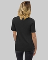 Shop Women's Black Suit Up Typography Loose Fit T-shirt-Design