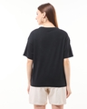 Shop Women's Black Sunday Graphic Printed Oversized T-shirt-Full