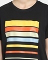 Shop Women's Black Sunset Color Block Boyfriend T-shirt