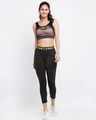 Shop Women's Black Sweat Wicking Tights-Front