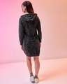 Shop Women's Black Acid Wash Hoodie Dress-Design