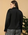 Shop Women's Black Textured Plus Size Shirt-Full