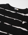 Shop Women's Black Tie & Dye Relaxed Fit Short Top
