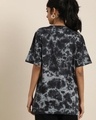 Shop Women's Black Tie & Dye Relaxed Fit T-shirt-Design