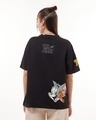 Shop Women's Black Tom & Jerry Graphic Printed Oversized T-shirt-Full
