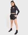 Shop Women's Black Training Shorts-Full