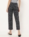 Shop Women's Black Troubled Duo AOP Pyjamas-Design