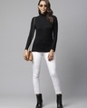 Shop Women's Black Turtle Neck Top-Full