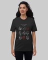 Shop Women's Black Twenty One Pilots Graphic Printed Loose Fit T-shirt-Front