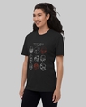 Shop Women's Black Twenty One Pilots Graphic Printed Loose Fit T-shirt-Full