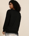 Shop Women's Black Typography Oversized Sweatshirt-Design