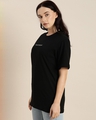 Shop Women's Black Typography T-shirt-Design