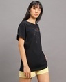 Shop Women's Black Uchiha's Nightmare Graphic Printed Boyfriend T-shirt-Design