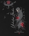 Shop Women's Black Uchiha's Nightmare Graphic Printed Boyfriend T-shirt