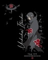 Shop Women's Black Uchiha's Nightmare Graphic Printed Oversized Hoodie