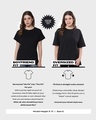 Shop Women's Black Universe Listens Graphic Printed Oversized T-shirt-Design